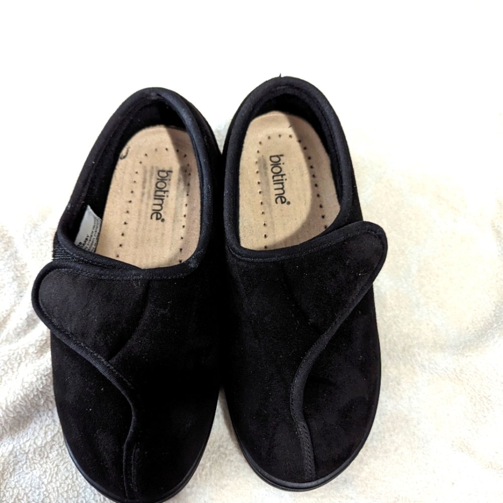 Biotime - Adjustable Orthopaedic Slippers w/ Removable Insoles - Black - EU 38